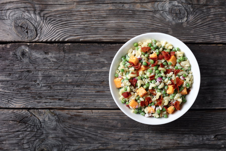 salade-de-pates-au-bacon-petits-pois-et-fromage